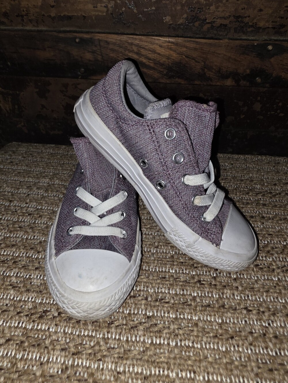 Converse All Star Double Tongue Purple Size 12